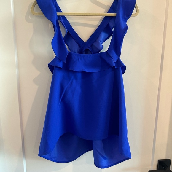 Banana Republic CROSS-FRONT RUFFLE TOP - Picture 4 of 5